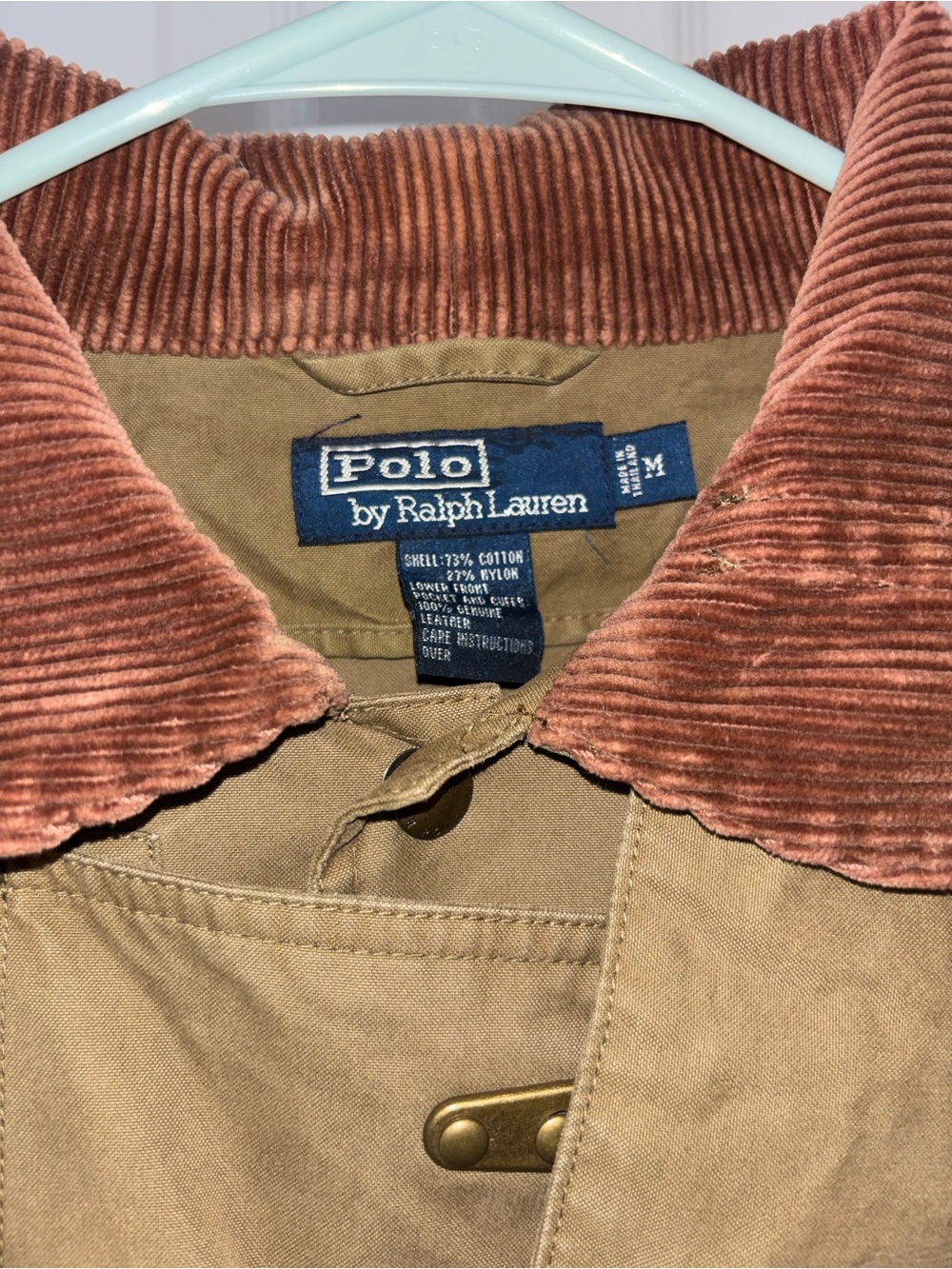 Vintage Rare Polo Ralph Lauren 1980s fireman jacket brown MEDIUM!!! - Picture 7 of 16